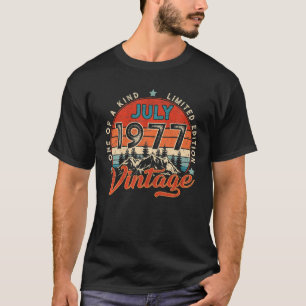 Born In July 1977 Limited Edition 45th Birthday T-Shirt