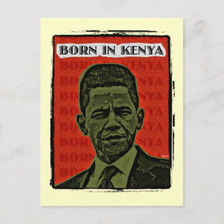 Born In Kenya Postcard