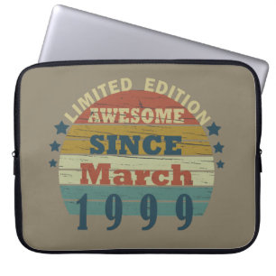 Born in March 1999 classic sunset Laptop Sleeve