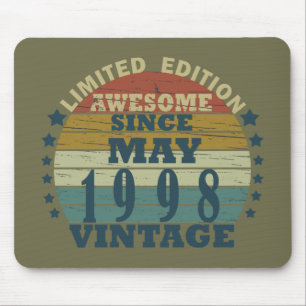 Born in may 1998 classic sunset mouse pad