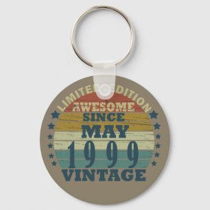 Born in may 1999 classic sunset keychain