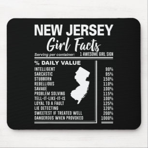 Born In New Jersey - New Jersey Girl Facts  Mouse Pad