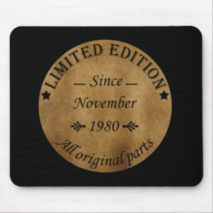 born in november 1980 mouse pad