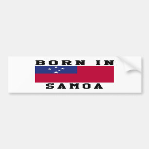 Born In Samoa Bumper Sticker
