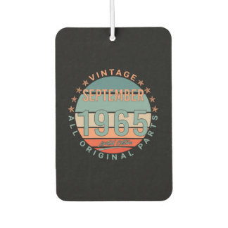 Born In September 1965 Vintage Air Freshener