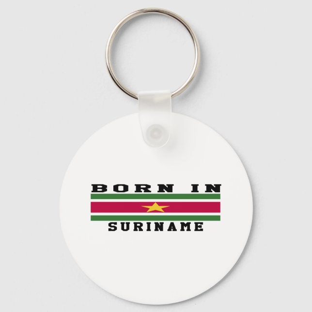 Born In Suriname Keychain (Front)