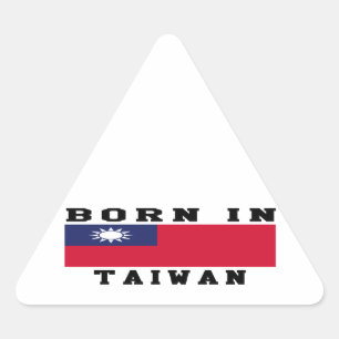 Born In Taiwan Triangle Sticker