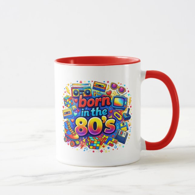 Born In The 80's Mug (Right)