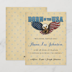 Born in the USA Birth Announcement