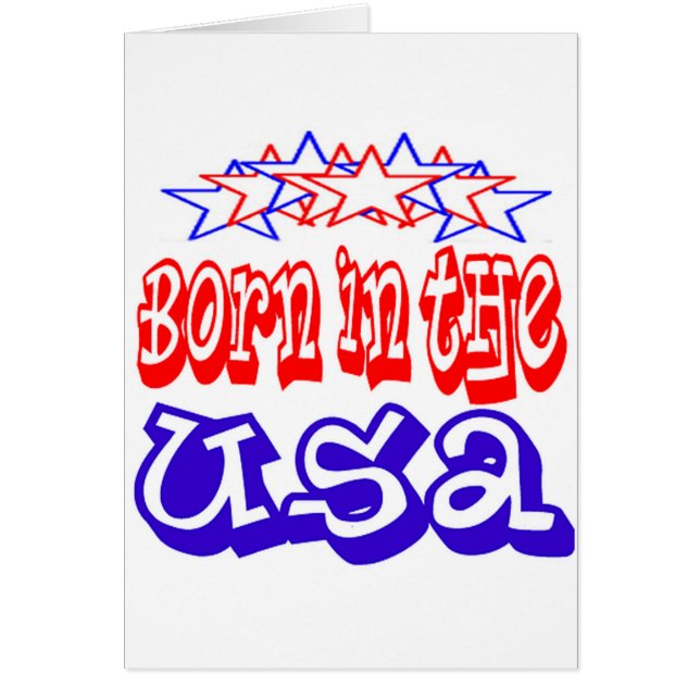 Born in the USA Cards (Front)