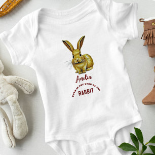 Born in the year of Rabbit 2023 New Baby Bodysuit