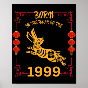 Born In The Year Of The Rabbit 1999 Chinese New Ye Poster