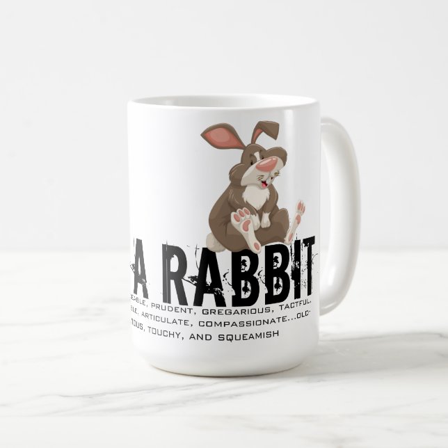 Born in the Year of the Rabbit Coffee Mug (Front Right)