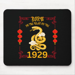 Born In The Year Of The Snake 1929 Chinese New Yea Mouse Pad