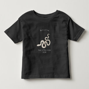 Born in the Year of the Snake Black Toddler T-shirt