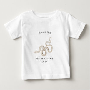 Born in the Year of the Snake Chinese Zodiac Baby T-Shirt