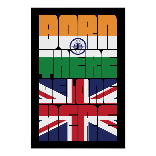 Born India Belong British Poster (Front)