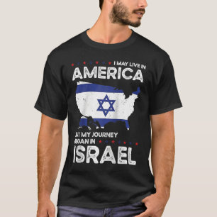 Born Israeli Israel American USA Citizenship Ragla T-Shirt