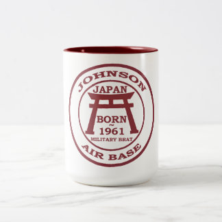 Born Johnson Air Base Japan 1961 Two-Tone Coffee Mug