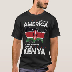 Born Kenyan Kenya American USA Citizenship T-Shirt