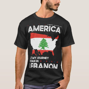 Born Lebanese Lebanon American USA Citizenship 2 T-Shirt