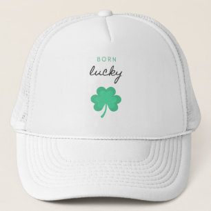 "BORN LUCKY SHAMROCK" HAT