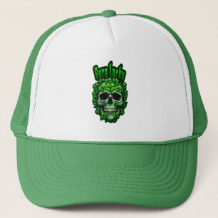 Born Lucky Skull St Patrick’s Day - boné Trucker Hat