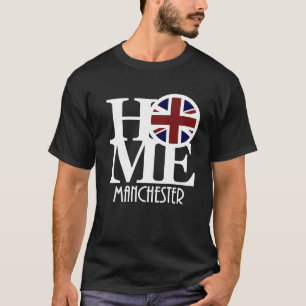 BORN  Manchester England (white text) T-Shirt