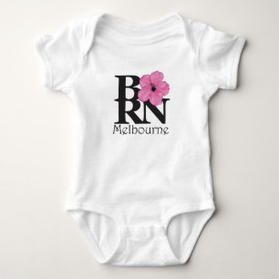 BORN Melbourne Pink Baby Bodysuit
