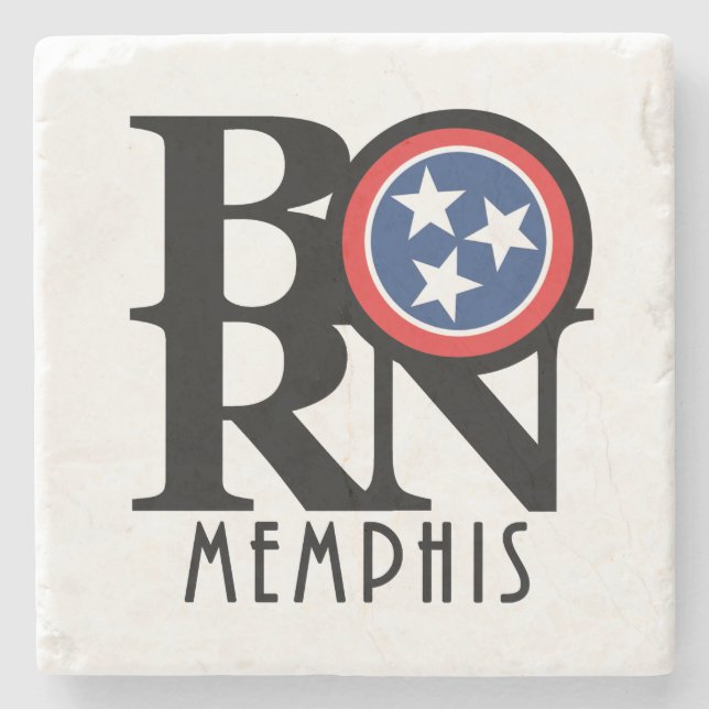 BORN Memphis Stone Coaster (Front)