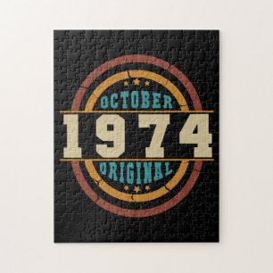 Born October 1974 Orginal Retro Jigsaw Puzzle