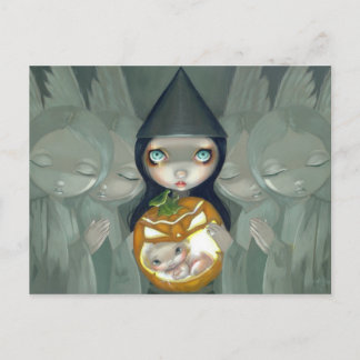 "Born of a Pumpkin" Postcard
