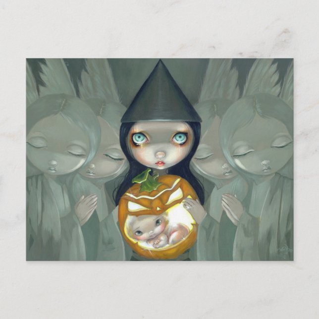 "Born of a Pumpkin" Postcard (Front)