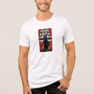 Born of the North – Viking Warrior Norway Flag Tri-Blend Shirt