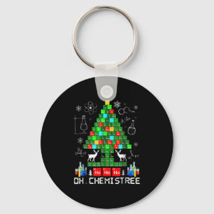 Born Oh Chemistree Funny Science Christmas Tree Ch Keychain