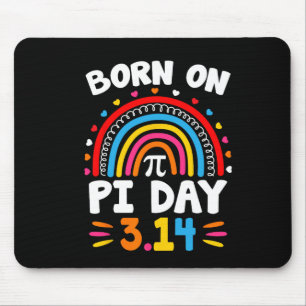 Born On Pi Day Birthday 2025 Happy Pi Day Math Tea Mouse Pad