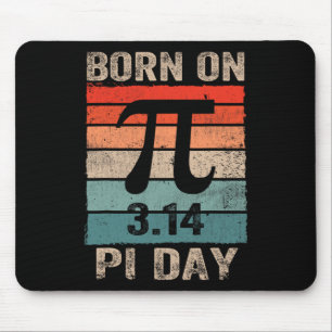Born On Pi Day Birthday 2025 Happy Pi Day Math Tea Mouse Pad