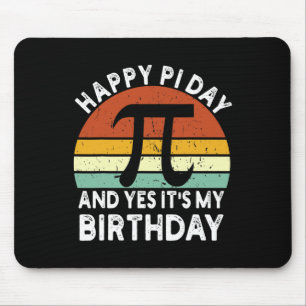 Born On Pi Day Birthday Happy 14 On March 14th Tea Mouse Pad