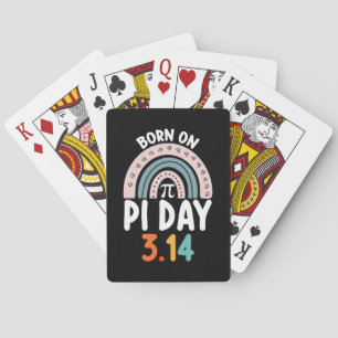 Born On Pi Day Birthday Math Funny Playing Cards