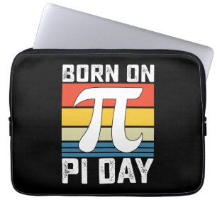 Born On Pi Day Birthday Math Mathematics Laptop Sleeve