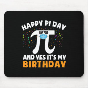 Born On Pi Day Birthday Shirt Boys Happy Birthday  Mouse Pad