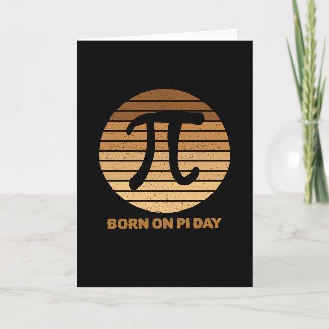 Born on pi day card (Front)