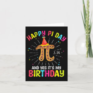 Born On Pi Day March Birthday Shirt Happy Pi Natio Card