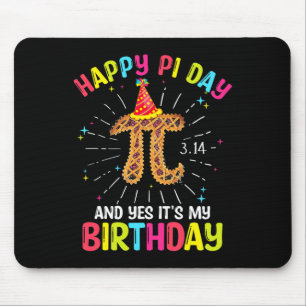 Born On Pi Day March Birthday Shirt Happy Pi Natio Mouse Pad