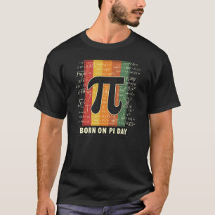 Born on Pi Day Retro Math T-Shirt