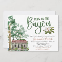 Born on the Bayou Baby Shower Invitation