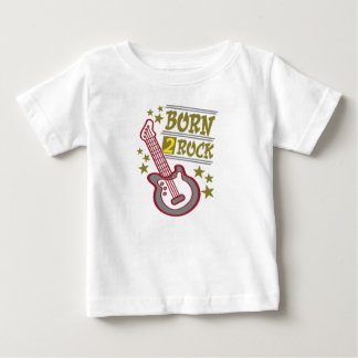 Born rock Guitar, guitarist design Baby T-Shirt
