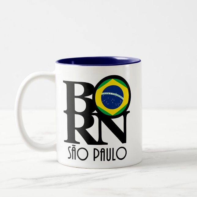BORN São Paulo 11oz Two-Tone Coffee Mug (Left)