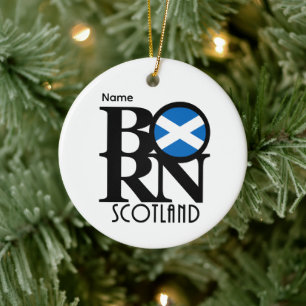 BORN Scotland Customizable Ceramic Ornament