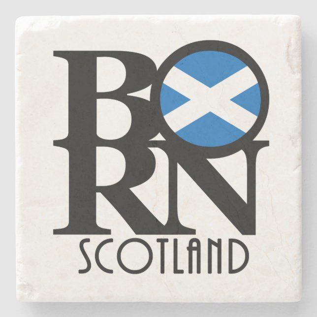 BORN Scotland Stone Coaster (Front)